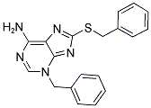 3-BENZYL-8-(BENZYLTHIO)-3H-PURIN-6-AMINE Struktur