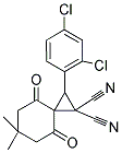 2-(2,4-DICHLOROPHENYL)-6,6-DIMETHYL-4,8-DIOXOSPIRO[2.5]OCTANE-1,1-DICARBONITRILE Struktur