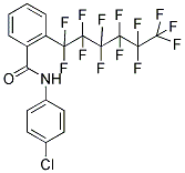 N-(4-CHLOROPHENYL)-2-(1,1,2,2,3,3,4,4,5,5,6,6,6-TRIDECAFLUOROHEXYL)BENZAMIDE Struktur