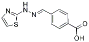 4-(THIAZOL-2-YL-HYDRAZONOMETHYL)-BENZOIC ACID Struktur