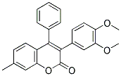 3(3',4'-DIMETHOXYPHENYL)-7-METHYL-4-PHENYLCOUMARIN Struktur