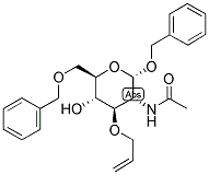 BENZYL 2-ACETAMIDO-3-O-ALLYL-6-O-BENZYL-2-DEOXY-A-D-GLUCOPYRANOSIDE Struktur