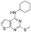 N-CYCLOHEXYL-2-(METHYLSULFANYL)THIENO[2,3-D]PYRIMIDIN-4-AMINE Struktur