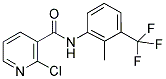 2-CHLORO-N-[2-METHYL-3-(TRIFLUOROMETHYL)PHENYL]NICOTINAMIDE Struktur