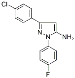 3-(4-CHLOROPHENYL)-1-(4-FLUOROPHENYL)-1H-PYRAZOL-5-AMINE Struktur