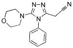 (5-MORPHOLIN-4-YL-4-PHENYL-4H-[1,2,4]TRIAZOL-3-YL)-ACETONITRILE Struktur