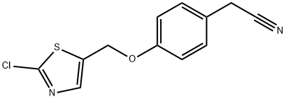 2-(4-[(2-CHLORO-1,3-THIAZOL-5-YL)METHOXY]PHENYL)ACETONITRILE Struktur