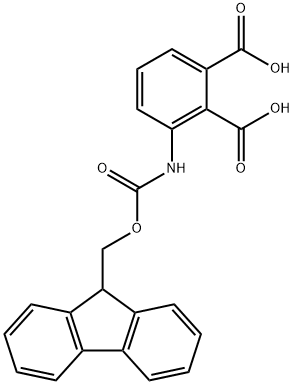 FMOC-3-AMINOBENZENE-1,2-DICARBOXYLIC ACID Struktur