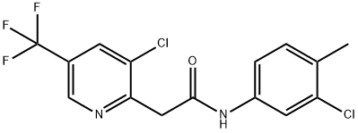 N-(3-CHLORO-4-METHYLPHENYL)-2-[3-CHLORO-5-(TRIFLUOROMETHYL)-2-PYRIDINYL]ACETAMIDE Struktur