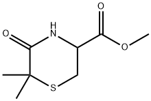 METHYL 6,6-DIMETHYL-5-OXO-3-THIOMORPHOLINECARBOXYLATE Struktur