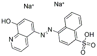 4-(8-HYDROXY-5-QUINOLYLAZO)-1-NAPHTHALENESULFONIC ACID DISODIUM SALT Struktur