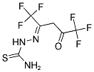 2-[(Z)-4,4,4-TRIFLUORO-3-OXO-1-(TRIFLUOROMETHYL)BUTYLIDENE]-1-HYDRAZINECARBOTHIOAMIDE Struktur