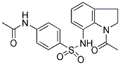 N-[4-((1-ACETYL-2,3-DIHYDRO-1H-INDOL-7-YL)AMINOSULPHONYL)PHENYL]ACETAMIDE Struktur