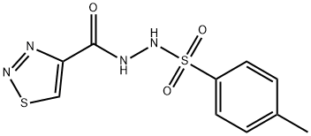 4-METHYL-N'-(1,2,3-THIADIAZOL-4-YLCARBONYL)BENZENESULFONOHYDRAZIDE Struktur