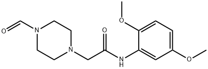 N-(2,5-DIMETHOXYPHENYL)-2-(4-FORMYLPIPERAZINYL)ETHANAMIDE Struktur