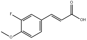 3-FLUORO-4-METHOXYCINNAMIC ACID Struktur