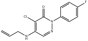 5-(ALLYLAMINO)-4-CHLORO-2-(4-FLUOROPHENYL)-3(2H)-PYRIDAZINONE Struktur