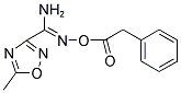 5-METHYL-N'-((PHENYLACETYL)OXY)-1,2,4-OXADIAZOLE-3-CARBOXIMIDAMIDE Struktur