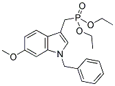 DIETHYL[(6-METHOXY-1-BENZYL-INDOL-3-YL)METHYL] PHOSPHONATE Struktur