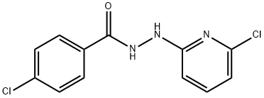 4-CHLORO-N'-(6-CHLORO-2-PYRIDINYL)BENZENECARBOHYDRAZIDE Struktur