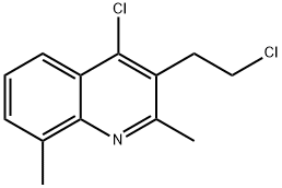 4-CHLORO-3-(2-CHLOROETHYL)-2,8-DIMETHYLQUINOLINE Struktur