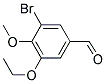 3-BROMO-5-ETHOXY-4-METHOXYBENZALDEHYDE Struktur