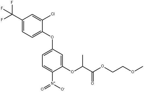 2-METHOXYETHYL 2-(5-[2-CHLORO-4-(TRIFLUOROMETHYL)PHENOXY]-2-NITROPHENOXY)PROPANOATE Struktur