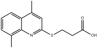 3-(4,8-DIMETHYL-QUINOLIN-2-YLSULFANYL)-PROPIONIC ACID Struktur