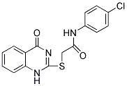 N-(4-CHLOROPHENYL)-2-[(4-OXO-1,4-DIHYDROQUINAZOLIN-2-YL)THIO]ACETAMIDE Struktur