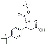 3-TERT-BUTOXYCARBONYLAMINO-3-(4-TERT-BUTYL-PHENYL)-PROPIONIC ACID Struktur