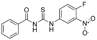 N-BENZOYL-N'-(4-FLUORO-3-NITROPHENYL)THIOUREA Struktur