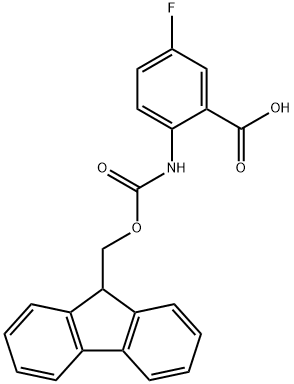 FMOC-2-AMINO-5-FLUOROBENZOIC ACID Struktur