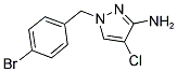 1-(4-BROMO-BENZYL)-4-CHLORO-1H-PYRAZOL-3-YLAMINE Struktur