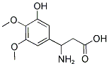 3-AMINO-3-(3-HYDROXY-4,5-DIMETHOXY-PHENYL)-PROPIONIC ACID Struktur