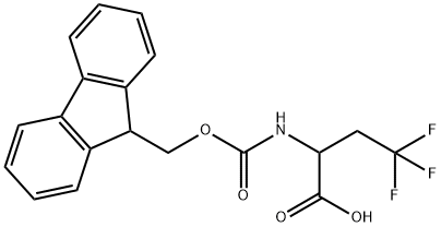 FMOC-2-AMINO-4,4,4-TRIFLUOROBUTYRIC ACID Struktur