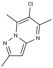 6-CHLORO-2,5,7-TRIMETHYLPYRAZOLO[1,5-A]PYRIMIDINE Struktur