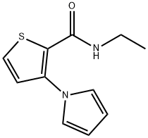 N-ETHYL-3-(1H-PYRROL-1-YL)-2-THIOPHENECARBOXAMIDE Struktur