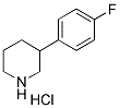 3-(4-FLUOROPHENYL) PIPERIDINE HYDROCHLORIDE Struktur