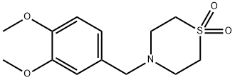 4-(3,4-DIMETHOXYBENZYL)-1LAMBDA6,4-THIAZINANE-1,1-DIONE Struktur