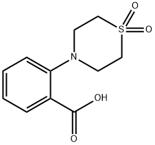 2-(1,1-DIOXO-1LAMBDA6,4-THIAZINAN-4-YL)BENZENECARBOXYLIC ACID Struktur