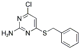 4-(BENZYLSULFANYL)-6-CHLORO-2-PYRIMIDINAMINE Struktur