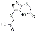 ((3-[(CARBOXYMETHYL)SULFANYL]-1,2,4-THIADIAZOL-5-YL)SULFANYL)ACETIC ACID Struktur