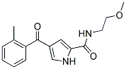 N-(2-METHOXYETHYL)-4-(2-METHYLBENZOYL)-1H-PYRROLE-2-CARBOXAMIDE Struktur