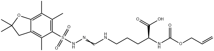 ALOC-ARG(PBF)-OH Struktur