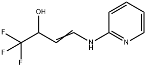 (E)-1,1,1-TRIFLUORO-4-(2-PYRIDINYLAMINO)-3-BUTEN-2-OL Struktur