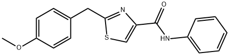 2-(4-METHOXYBENZYL)-N-PHENYL-1,3-THIAZOLE-4-CARBOXAMIDE Struktur