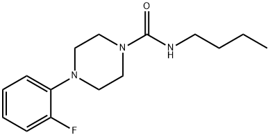 N-BUTYL(4-(2-FLUOROPHENYL)PIPERAZINYL)FORMAMIDE Structure