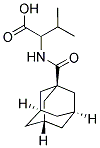 2-[(1-ADAMANTYLCARBONYL)AMINO]-3-METHYLBUTANOIC ACID Struktur