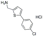 [5-(4-CHLOROPHENYL)-2-THIENYL]METHYLAMINE HYDROCHLORIDE Struktur