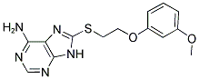 8-([2-(3-METHOXYPHENOXY)ETHYL]THIO)-9H-PURIN-6-AMINE Struktur